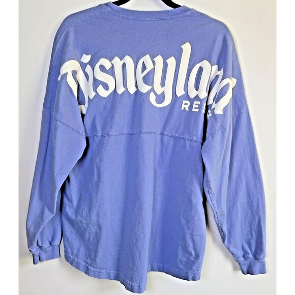 Disneyland Resort Spirit Jersey Womens Small Purple Oversized Long Sleeve Shirt - Picture 1 of 11